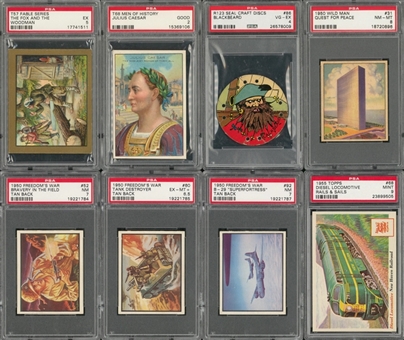 1910s-1950s Assorted Brands Non-Sports PSA-Graded Collection (8 Different) 
